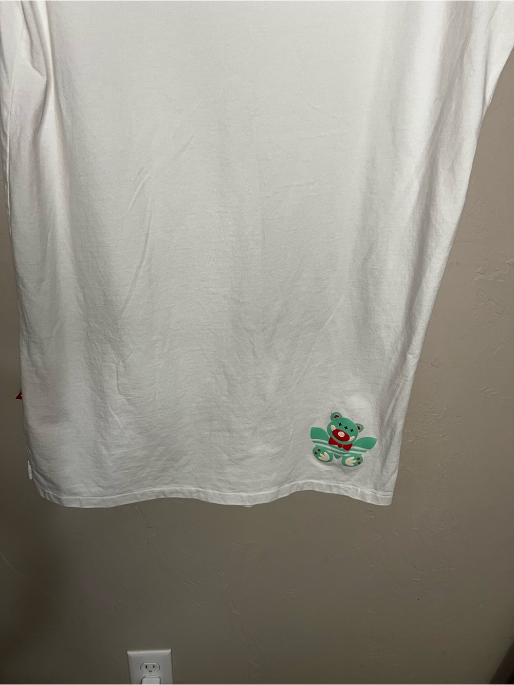 Adidas Japanese Chili GFX White Graphic T-Shirt Streetwear Oversized Tee Dress - Picture 12 of 13